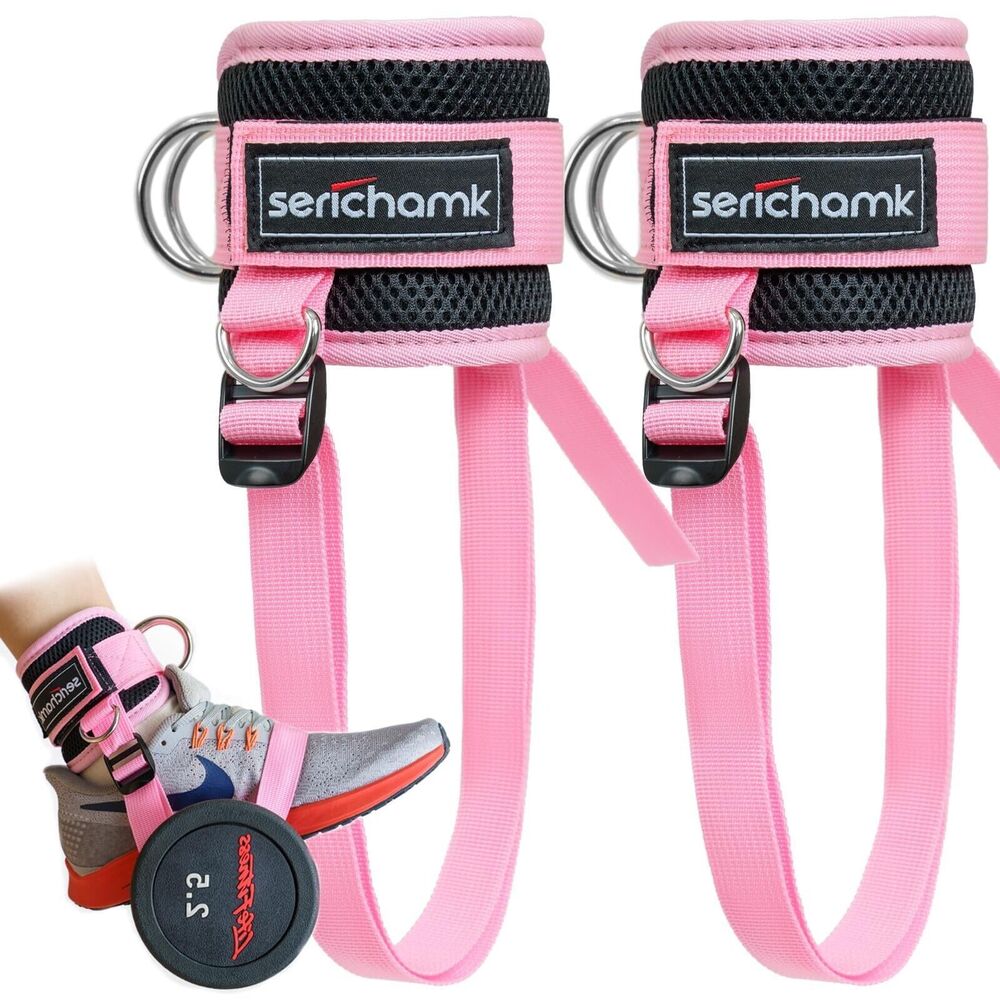 SERICHAMK DUMBBELL FOOT ATTACHMENT PINK 2PC - NEW (SEE PHOTOS)